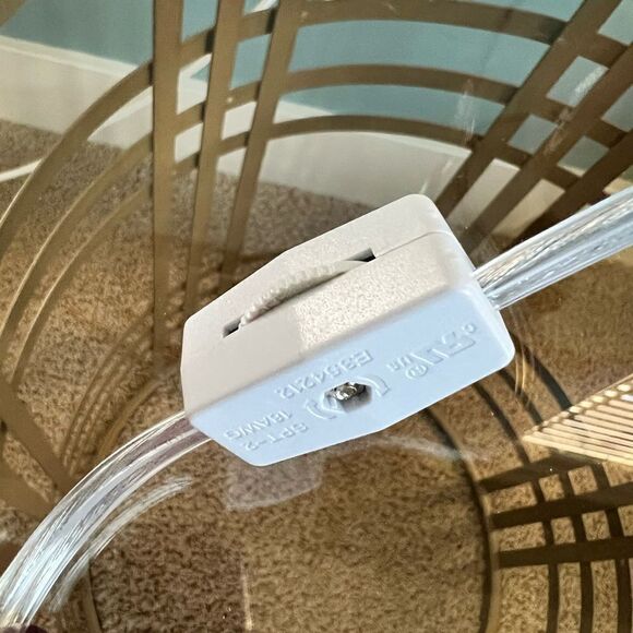 HANDCRAFTED Accent Lamp with Hand-Painted Shade (Shades of Blue) - Picture 5 of 12